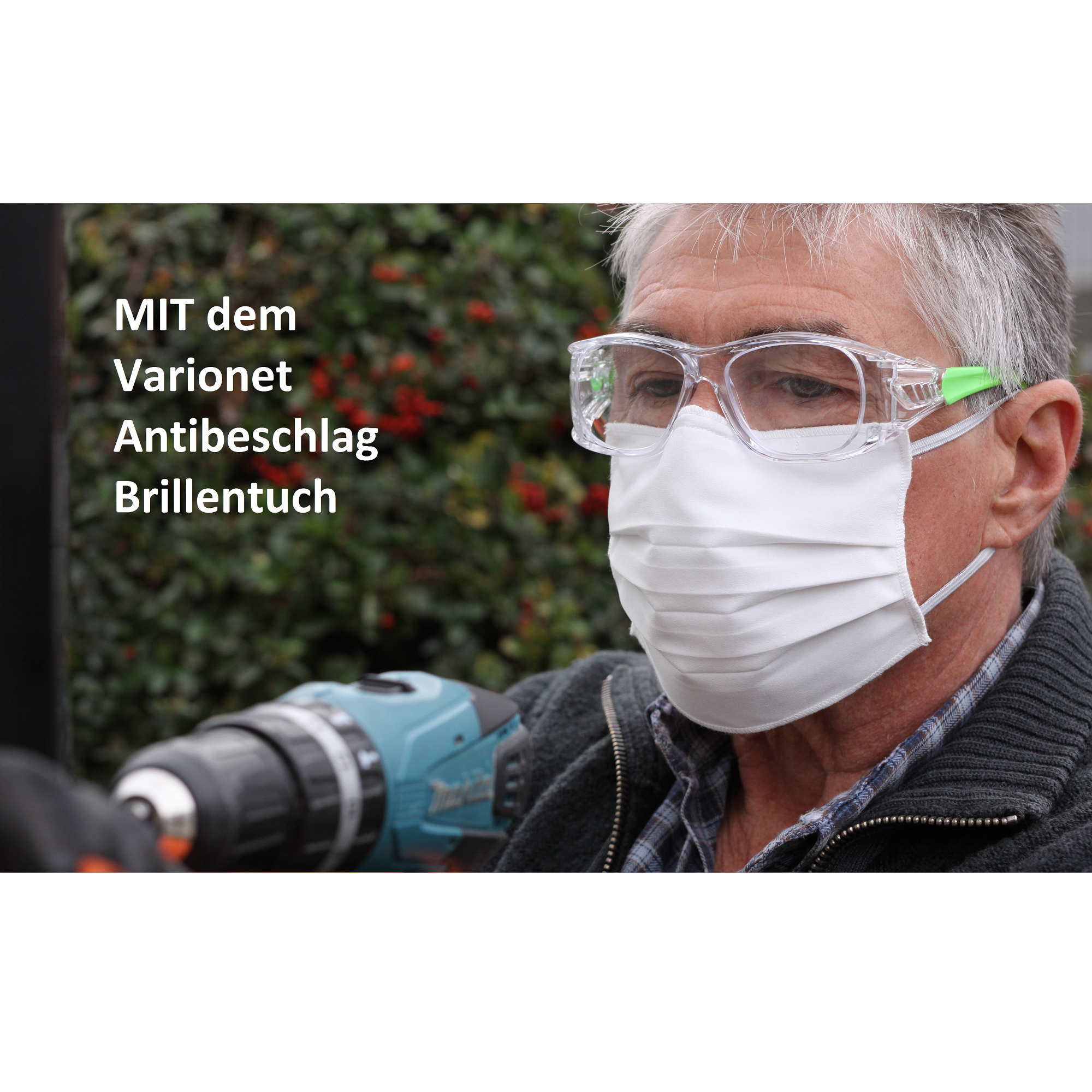 Antibeschlag-Brillentuch grau + product picture