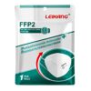 Einzeln verpackte weiße FFP2-Maske von Leikang