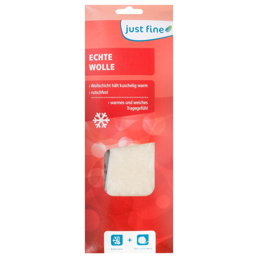 Just Fine Einlegesohle aus 100% echter Wolle