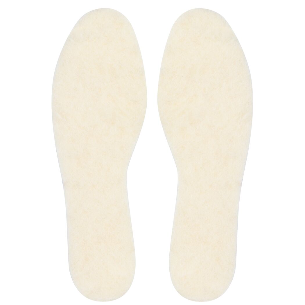Ein Paar Schuheinlagen aus Wolle