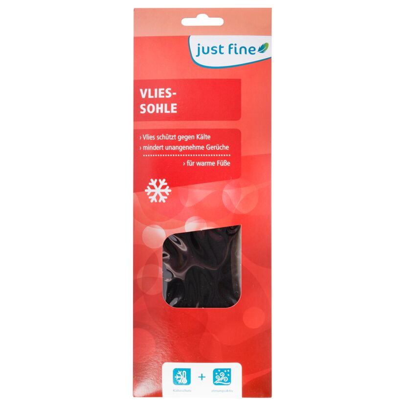 Vlies-Sohle von Just Fine in der Verpackung