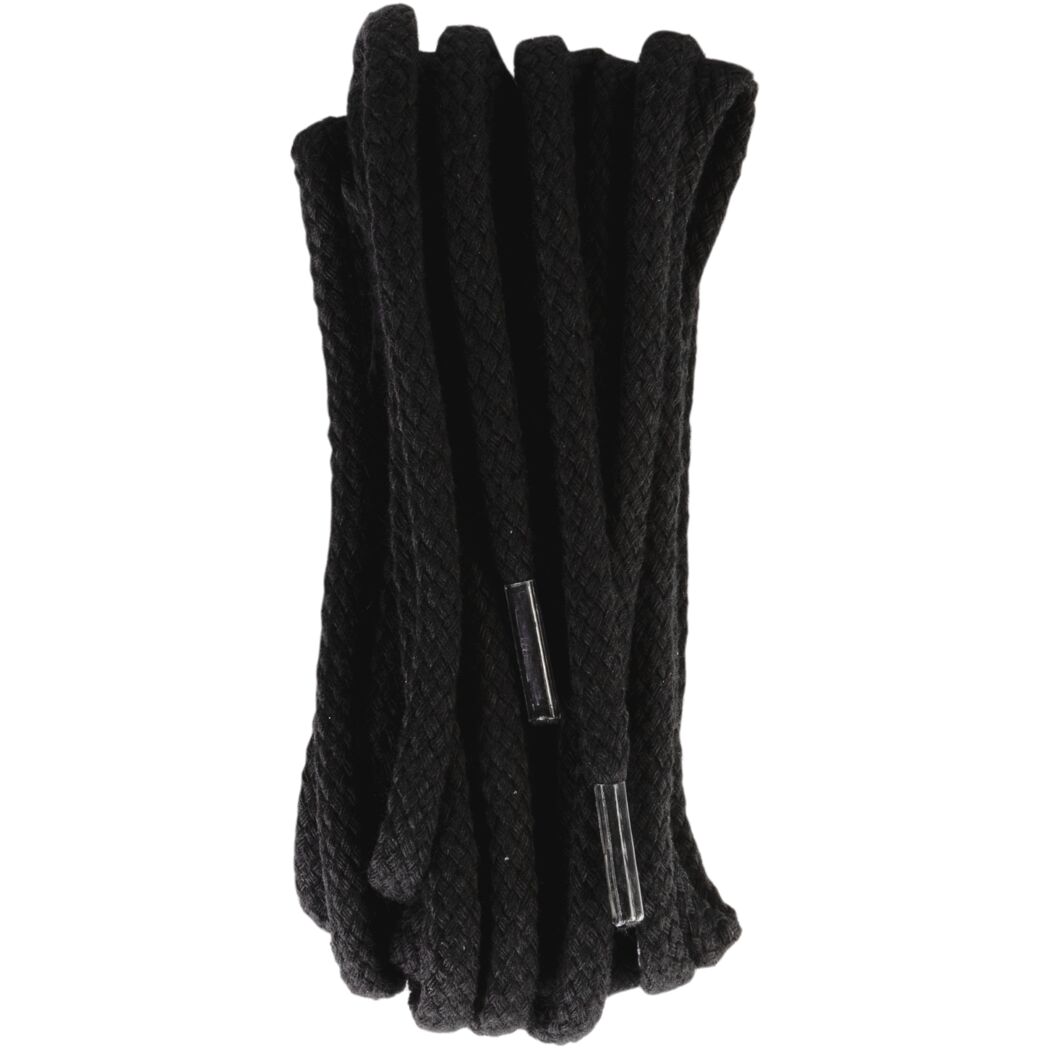Schwarze Kordelsenkel, 1 Paar