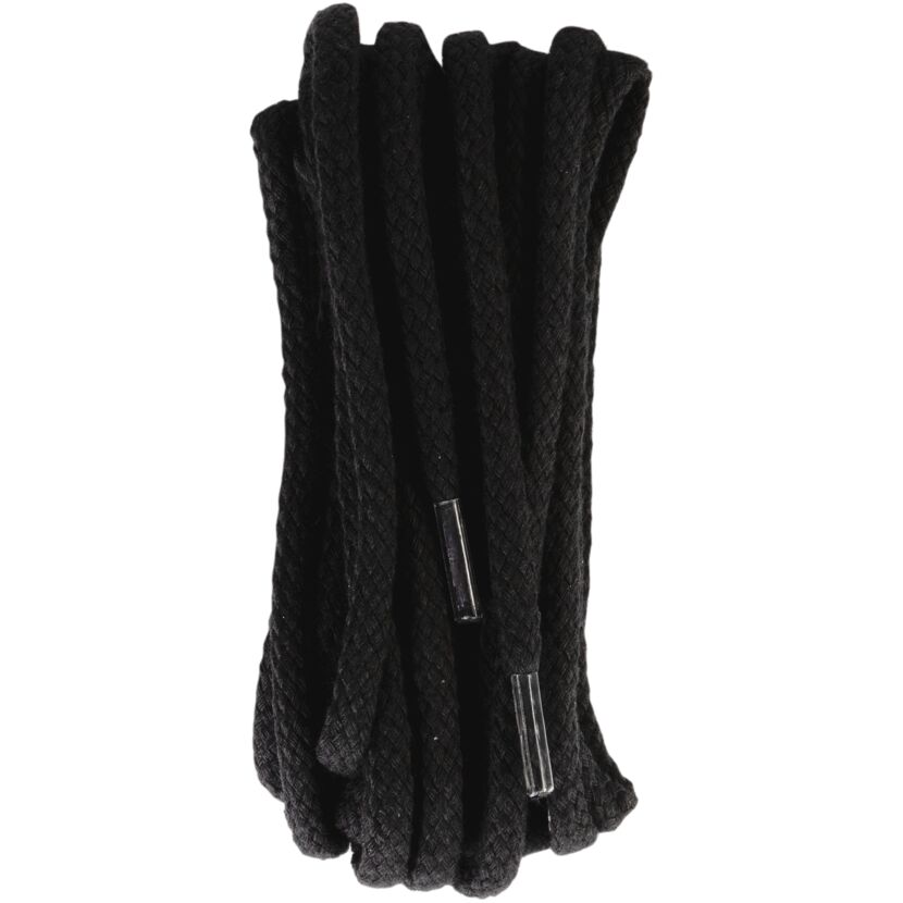 Schwarze Kordelsenkel, 1 Paar