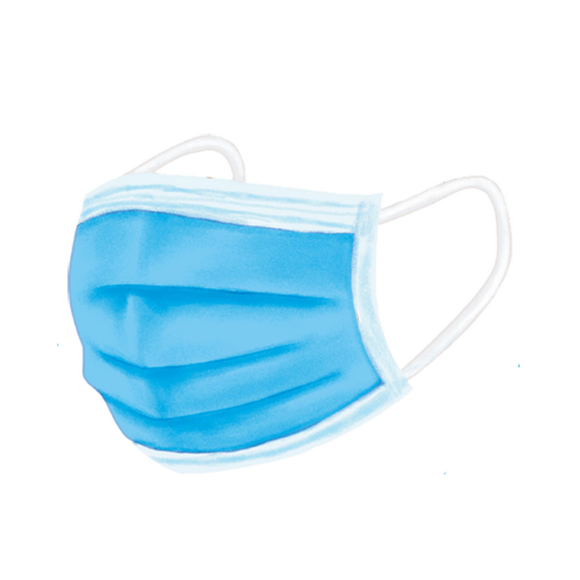 Blauer Mund-Nasen-Schutz