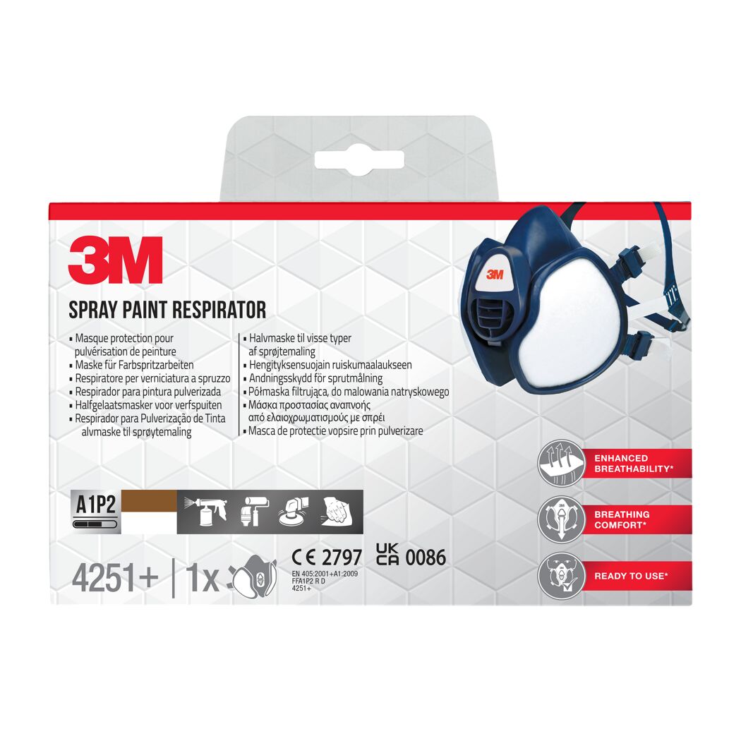 3M Farbspritz-Atemschutzmaske 4251+