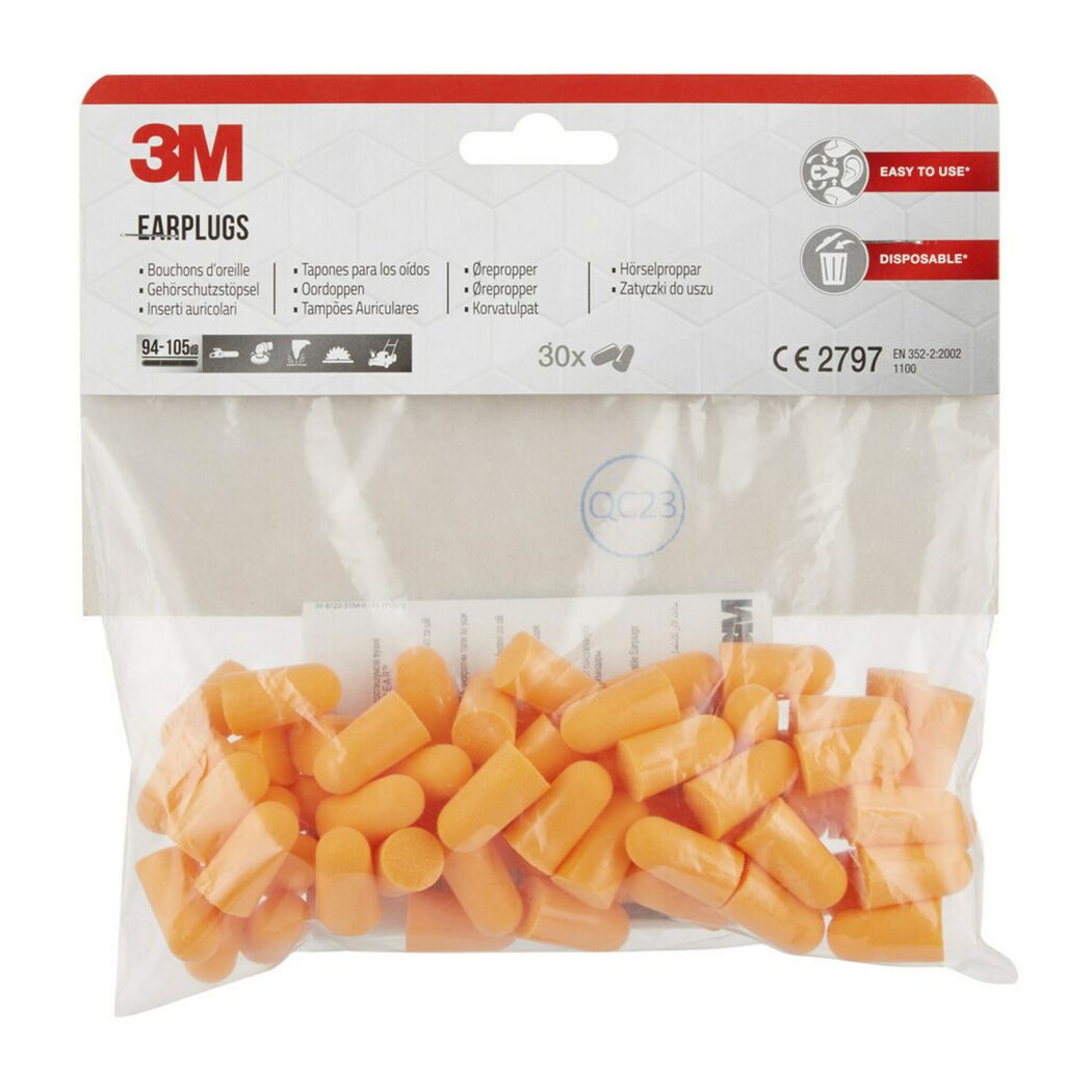 3M Gehörschutzstöpsel 1100, 30 Paar, orange