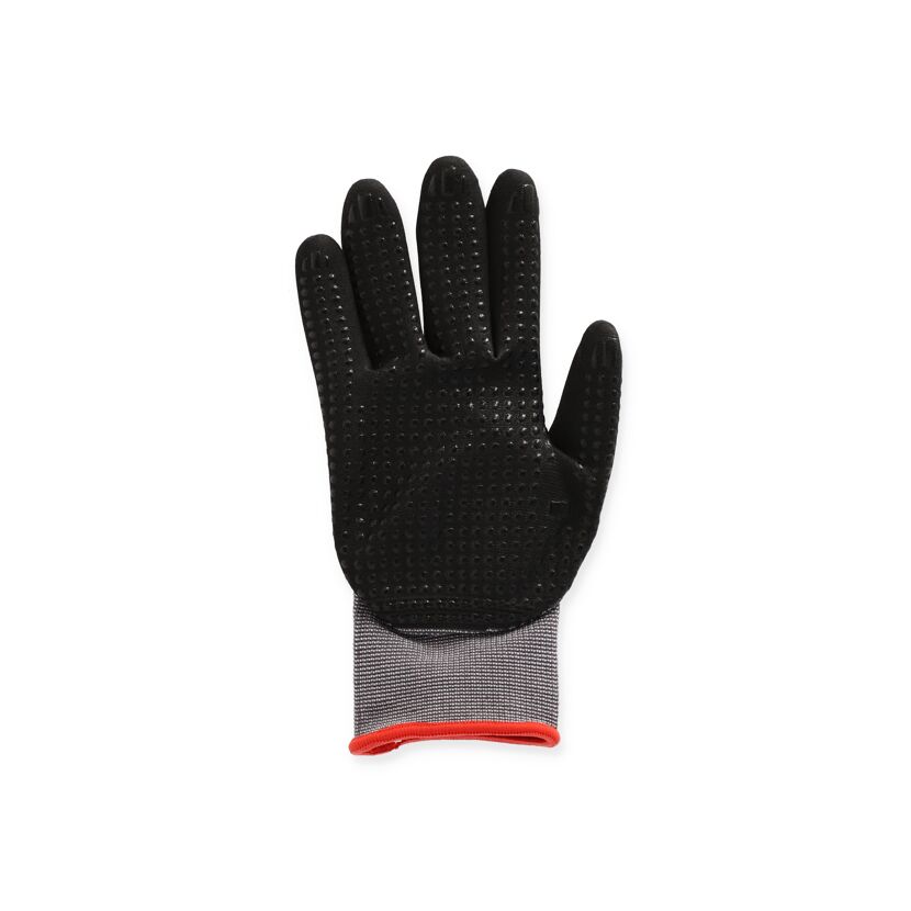Schwarzer Arbeitshandschuh mit Noppen