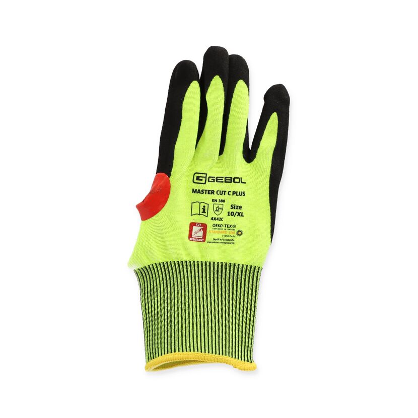 Schutzhandschuh Master Cut C Plus neongelb Größe 10