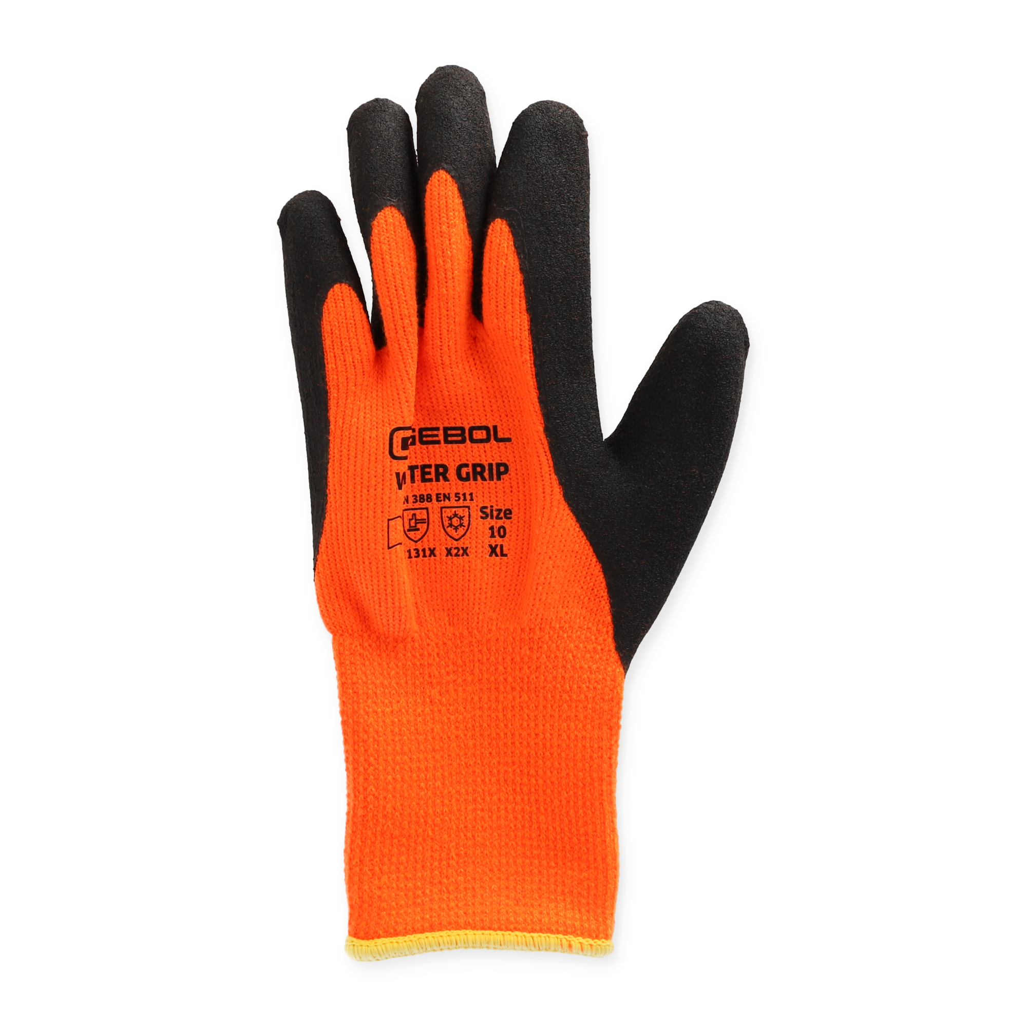 Handschuhe 'Winter Grip' orange Gr. 10 + product picture