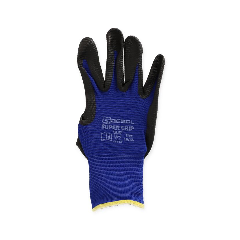 Blauer Arbeitshandschuh Super Grip Größe 10/XL