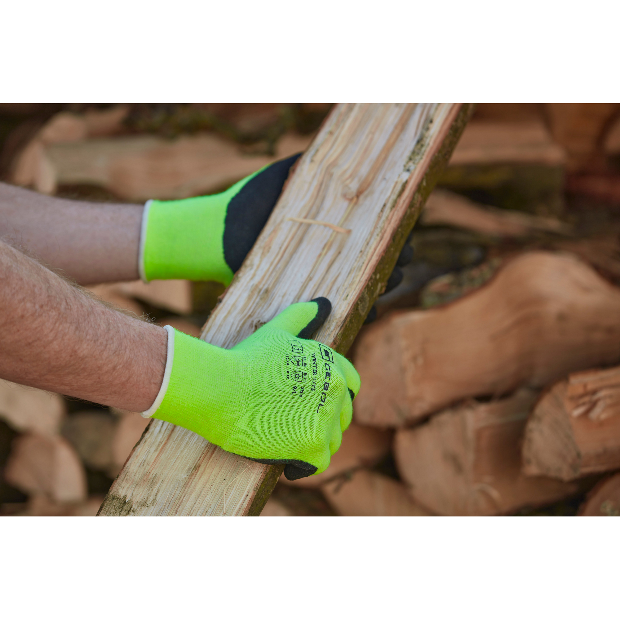 Handschuh 'Winter Lite' grün / schwarz  Gr. 9