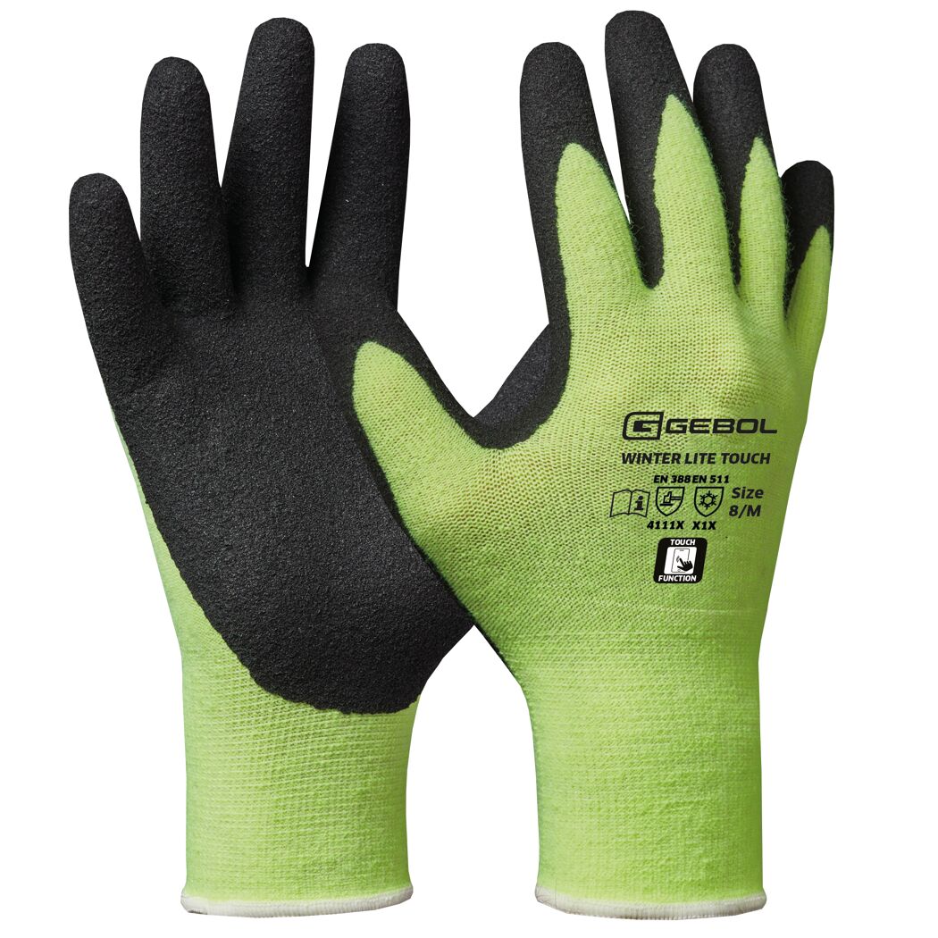 Handschuh 'Winter Lite' grün / schwarz  Gr. 9