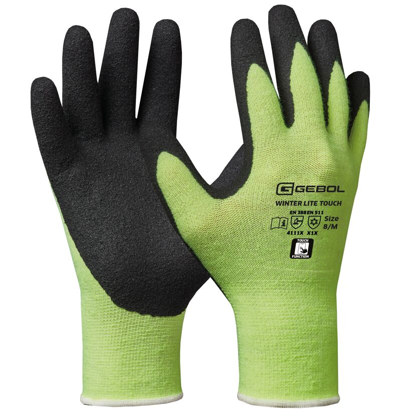 Handschuh 'Winter Lite' grün / schwarz  Gr. 9