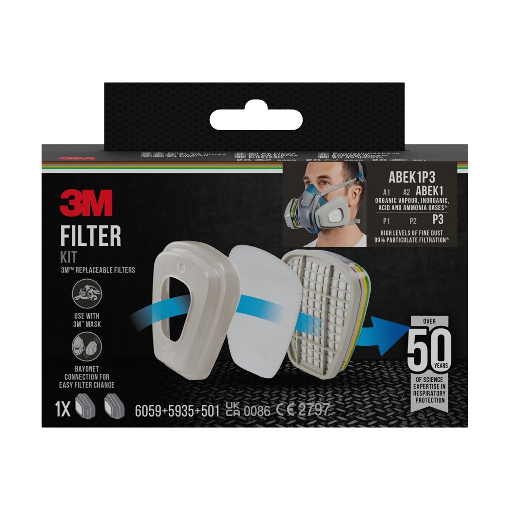 3M Filterset für Atemschutzmaske