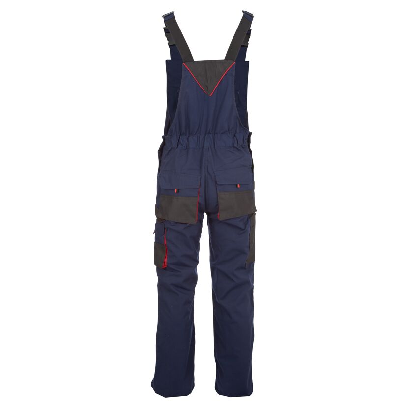 Arbeitslatzhose marineblau/rot Gr. 48