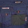 Arbeitslatzhose marineblau/rot Gr. 50