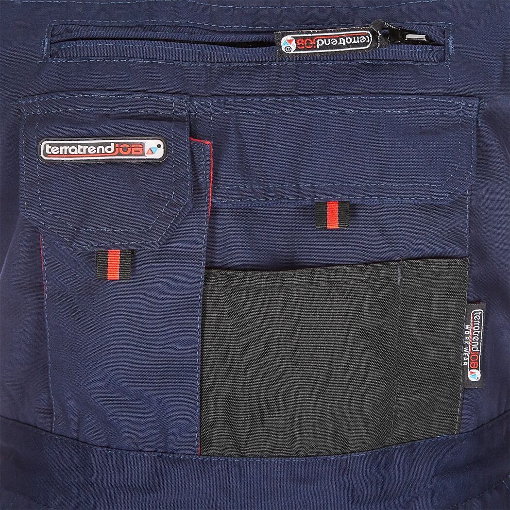 Arbeitslatzhose marineblau/rot Gr. 50