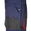 Arbeitslatzhose marineblau/rot Gr. 50