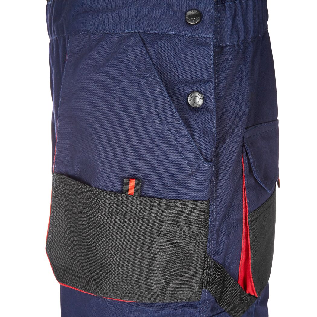 Arbeitslatzhose marineblau/rot Gr. 50