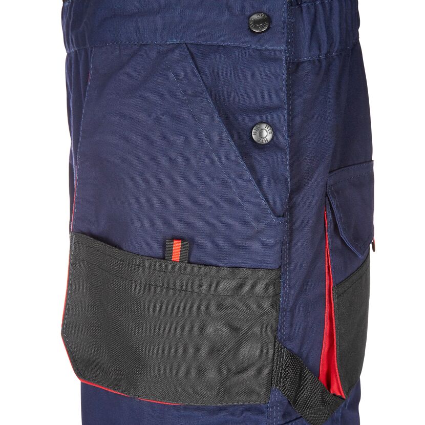 Arbeitslatzhose marineblau/rot Gr. 50