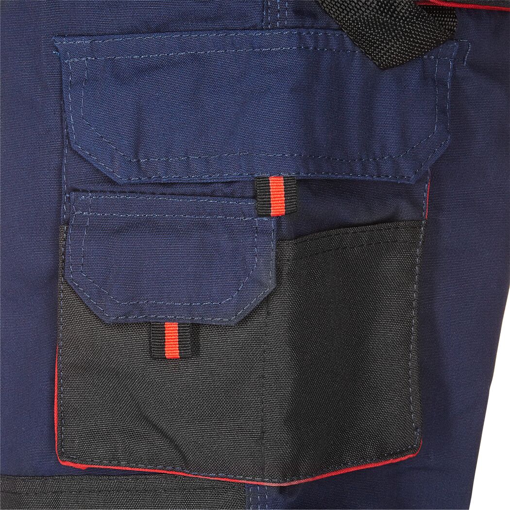 Arbeitslatzhose marineblau/rot Gr. 50
