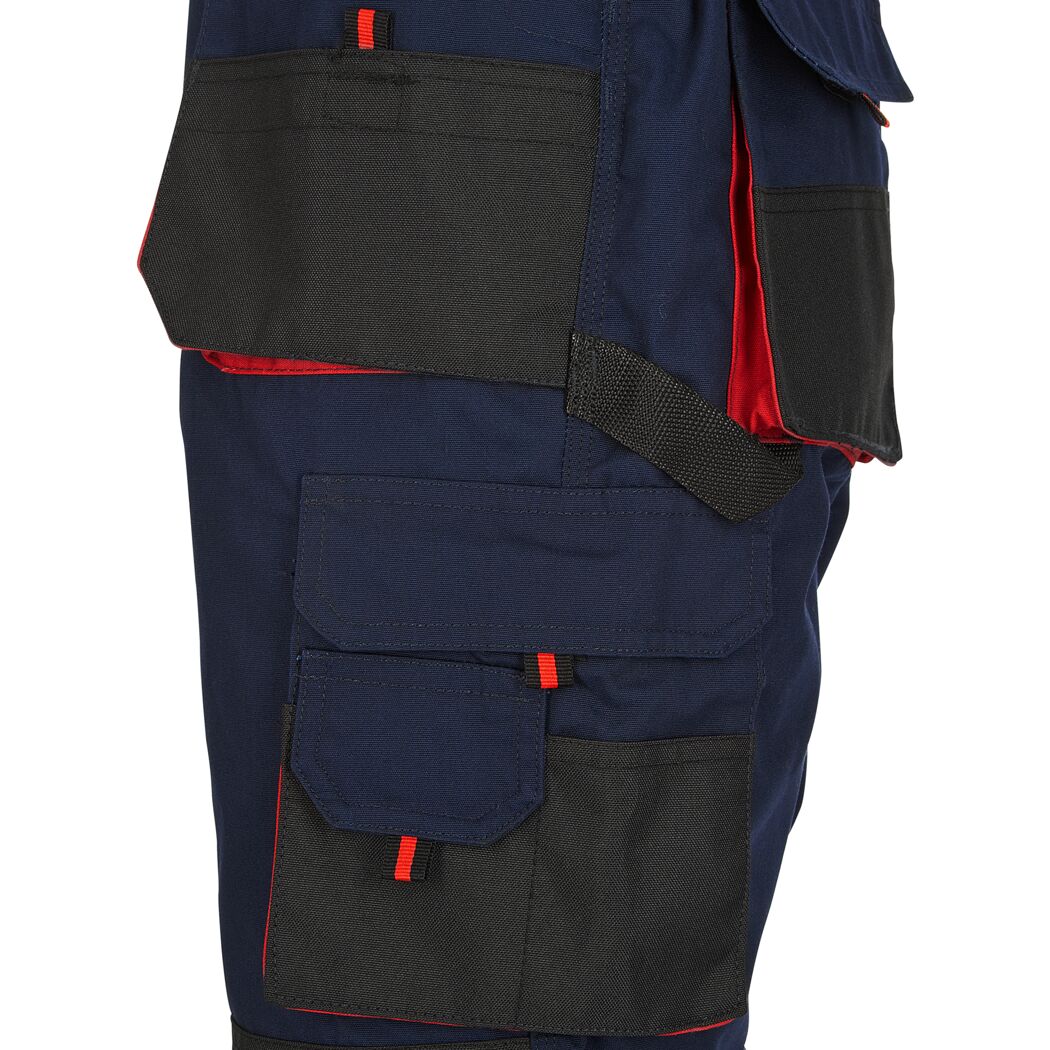 Arbeitslatzhose marineblau/rot Gr. 54