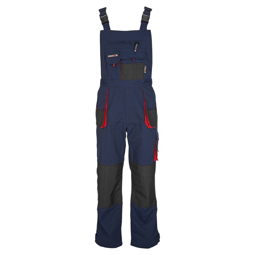 Arbeitslatzhose marineblau/rot Gr. 56