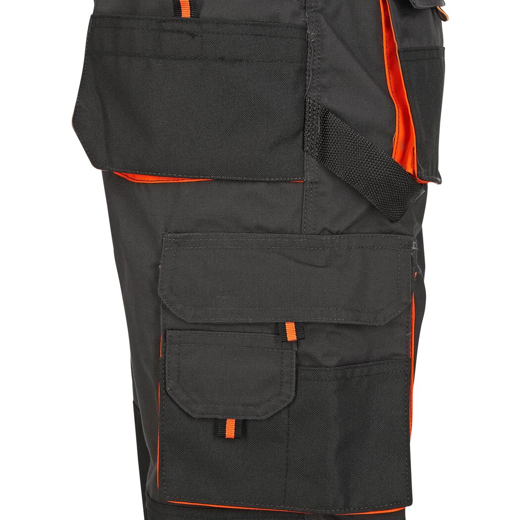Arbeitslatzhose grau/orange Gr. 50