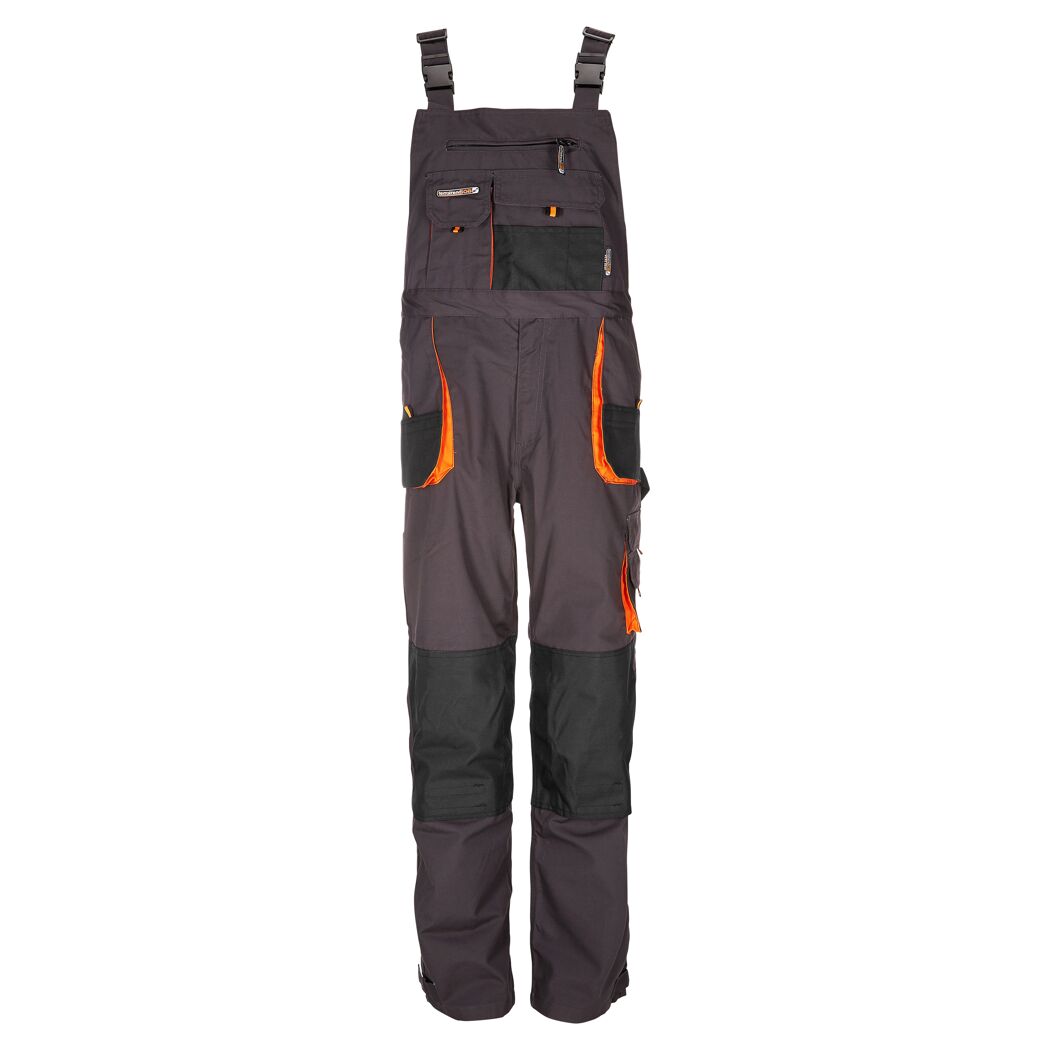 Arbeitslatzhose grau/orange Gr. 52
