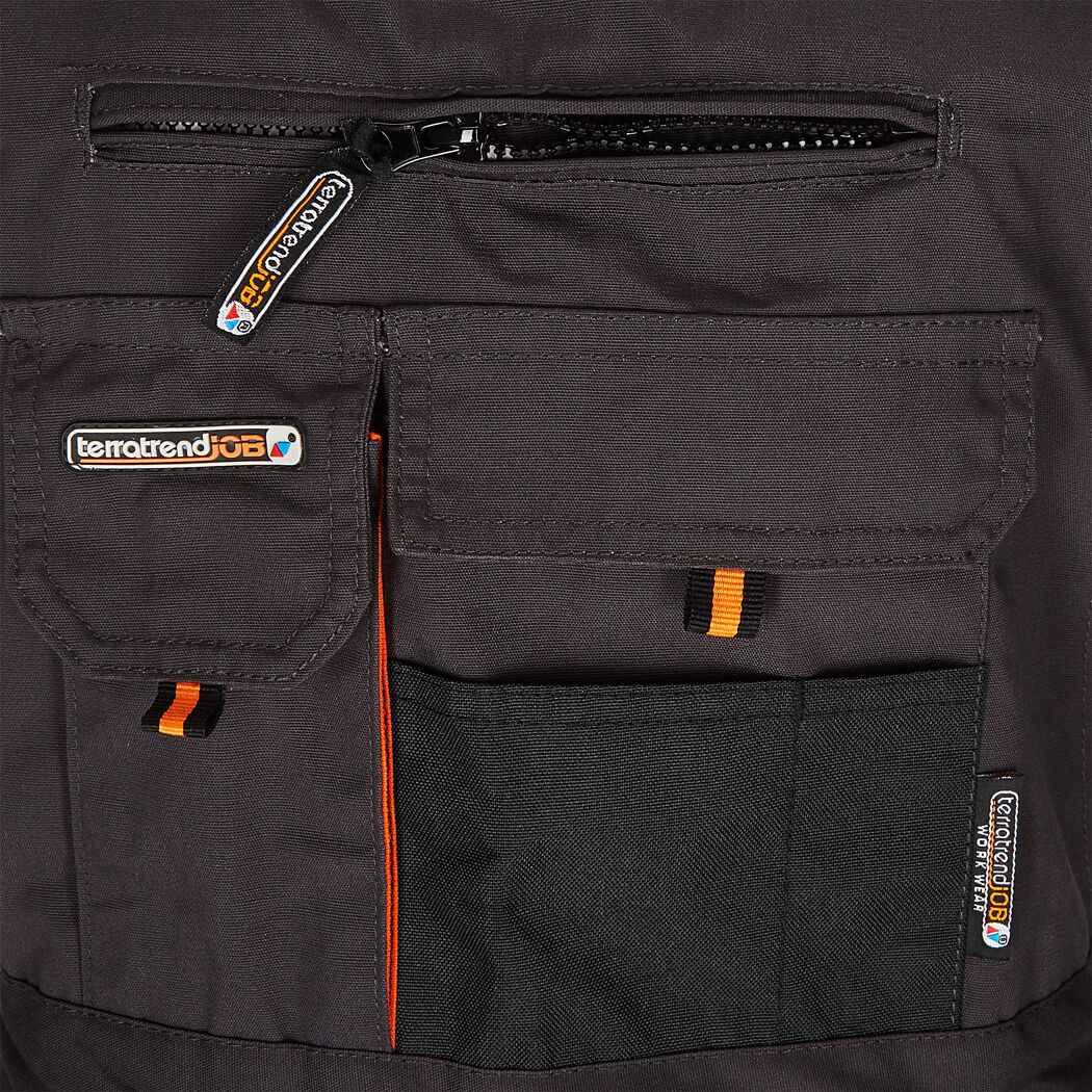 Arbeitslatzhose grau/orange Gr. 52