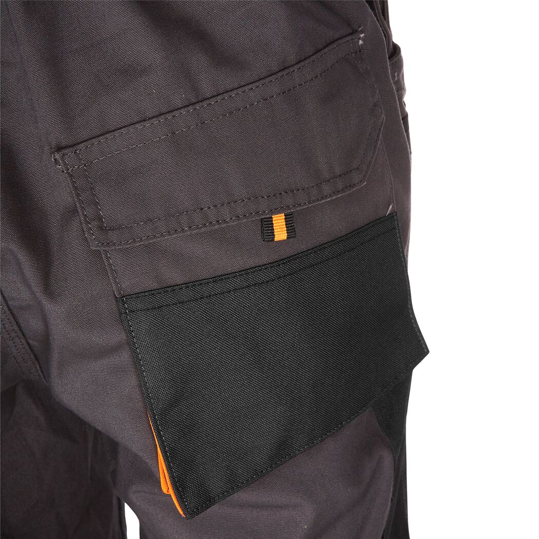 Arbeitslatzhose grau/orange Gr. 52