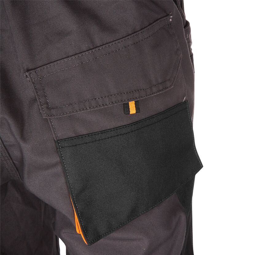 Arbeitslatzhose grau/orange Gr. 52