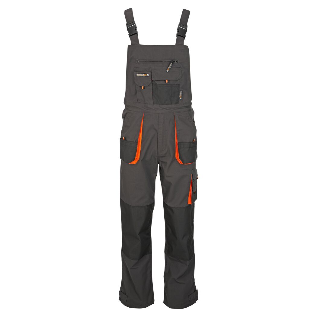 Arbeitslatzhose grau/orange Gr. 54
