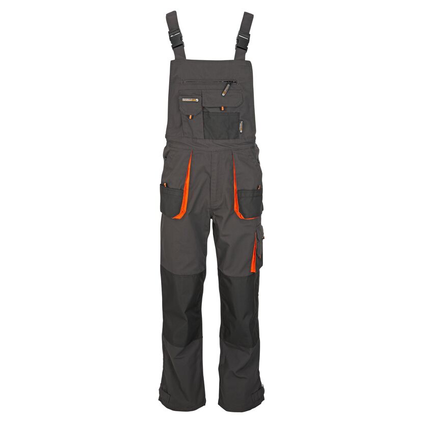 Arbeitslatzhose grau/orange Gr. 56