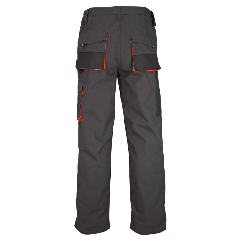 Arbeitshose grau/orange Gr. 56