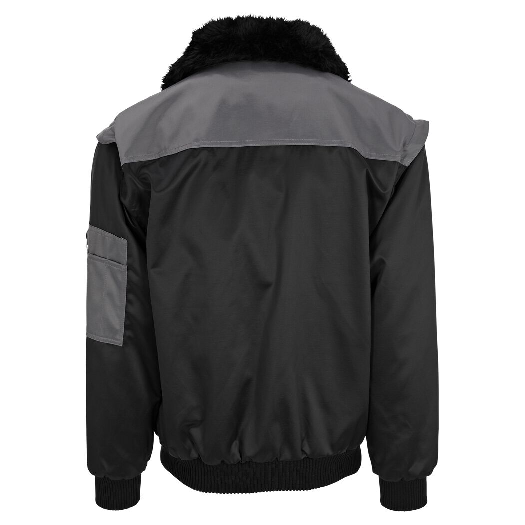 Pilotenjacke schwarz/grau Gr. M