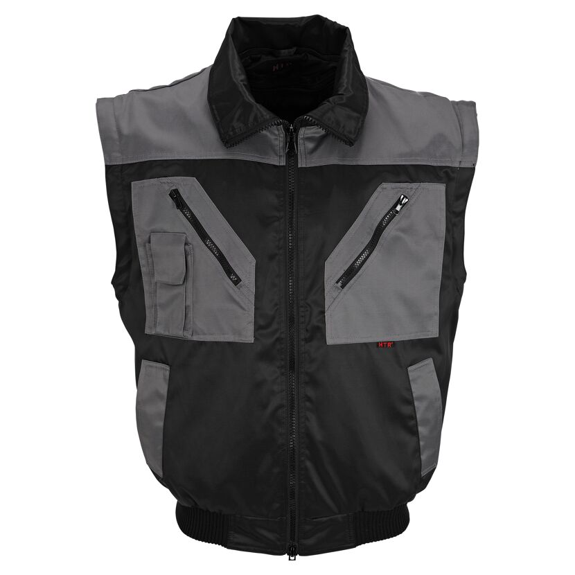 Pilotenjacke schwarz/grau Gr. M
