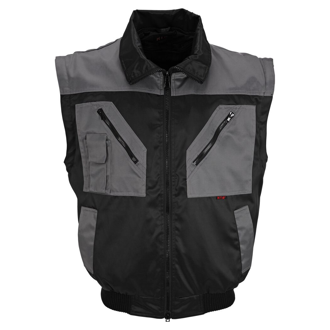 Pilotenjacke schwarz/grau Gr. M