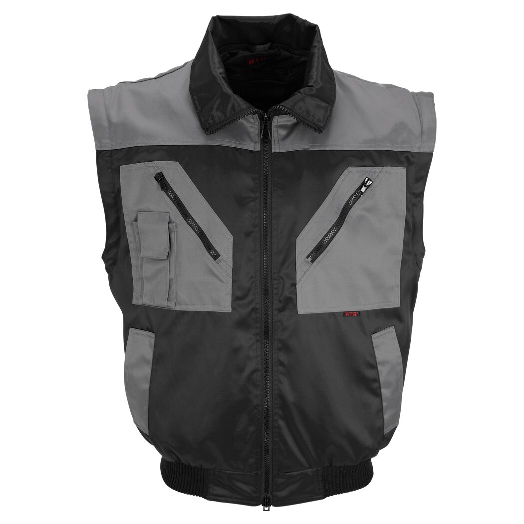 Pilotenjacke schwarz/grau Gr. L