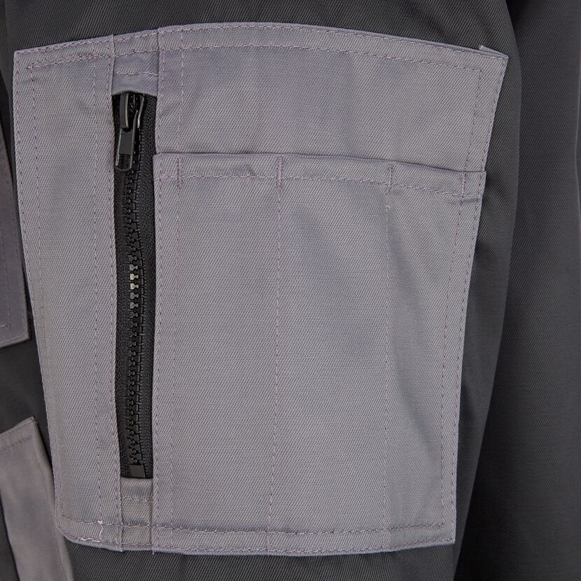 Pilotenjacke schwarz/grau Gr. XXL