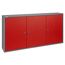 Hängeschrank rot