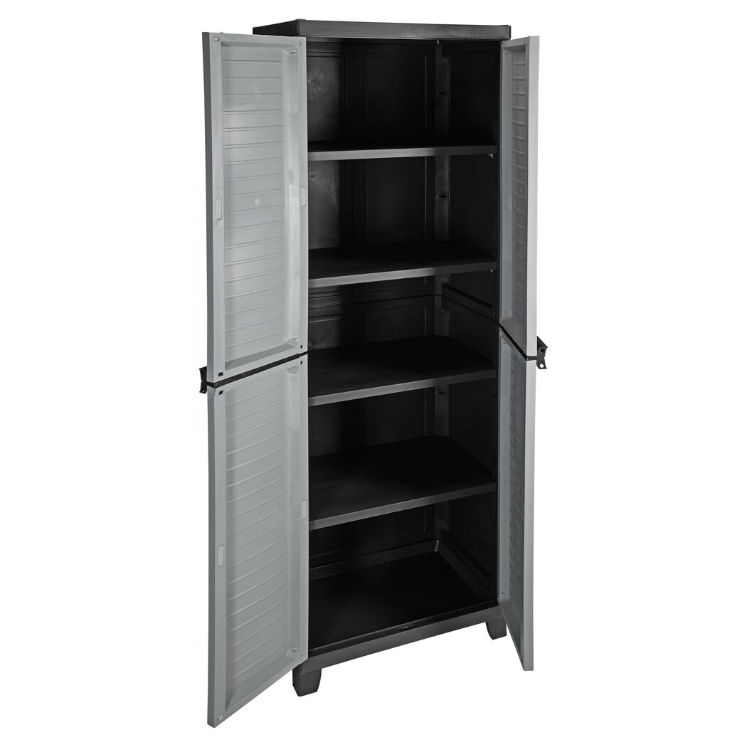 Kunststoffschrank 4 Böden 181 x 65 x 48 cm