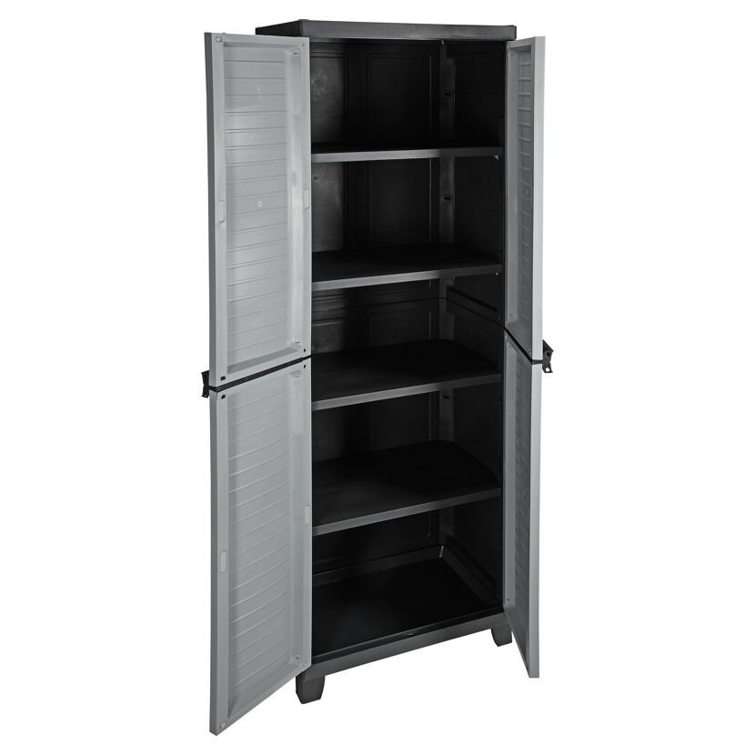 Kunststoffschrank 4 Böden 181 x 65 x 48 cm