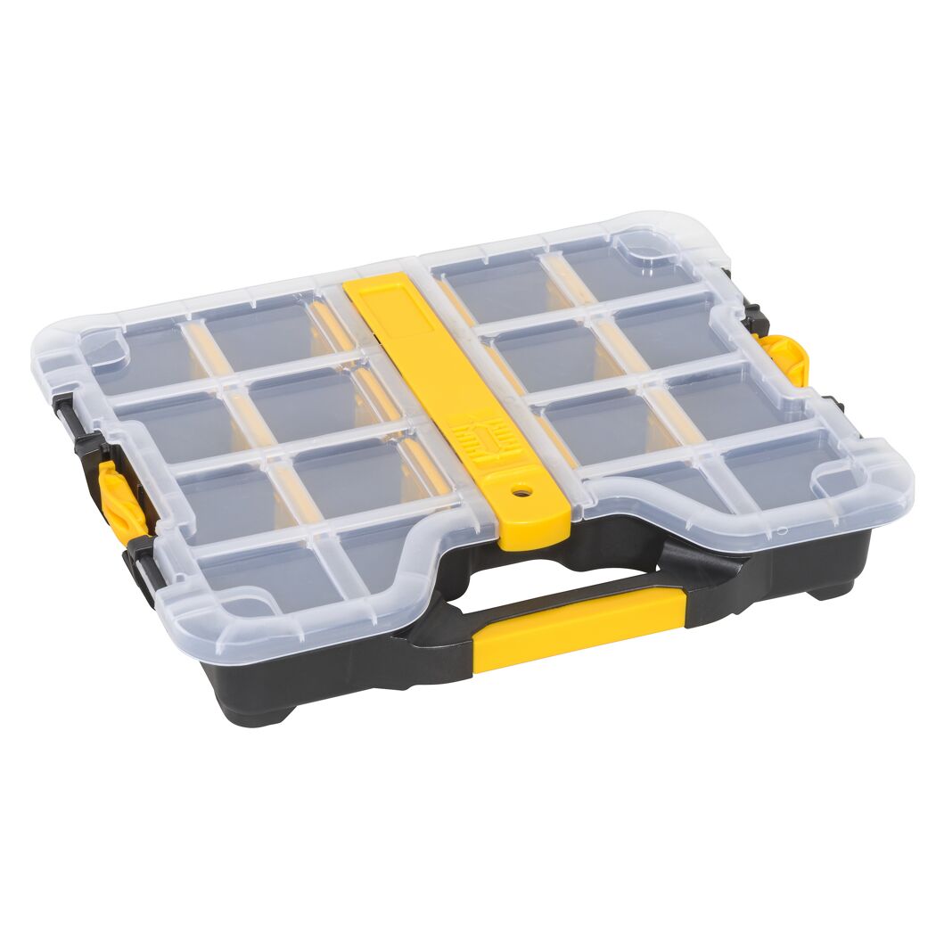 EuroPlus Profi-Sortimentskasten 'Basic S29/5-12' mit Clip schwarz 29,5 x 23,5 x 5,5 cm