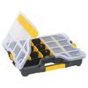 EuroPlus Profi-Sortimentskasten 'Basic S29/5-12' mit Clip schwarz 29,5 x 23,5 x 5,5 cm