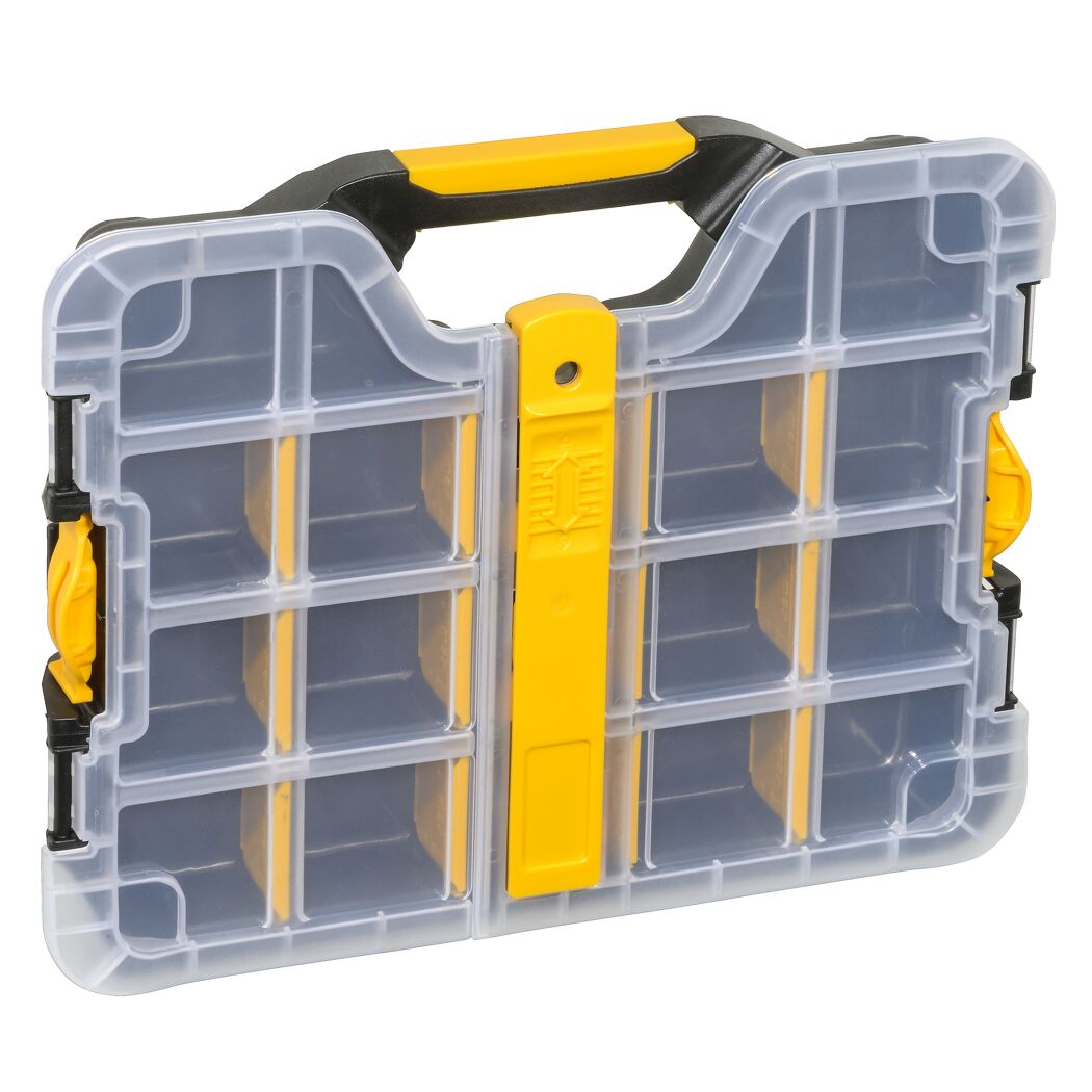 EuroPlus Profi-Sortimentskasten 'Basic S29/5-12' mit Clip schwarz 29,5 x 23,5 x 5,5 cm