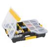 EuroPlus Profi-Sortimentskasten 'Basic S29/5-12' mit Clip schwarz 29,5 x 23,5 x 5,5 cm