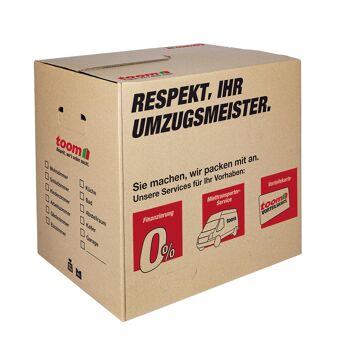 Umzugskartons online bestellen toom Baumarkt