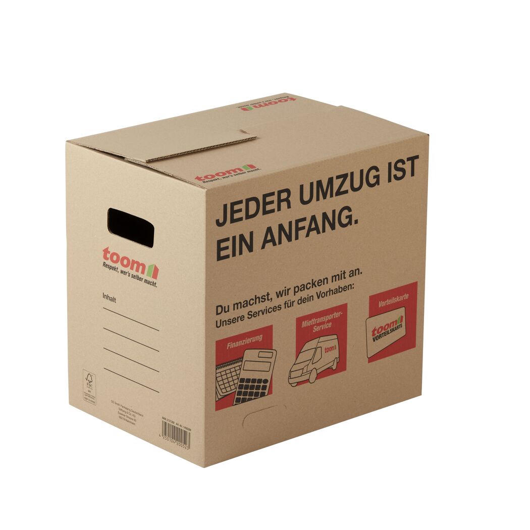 Umzugskarton mit Textfeld 65 l