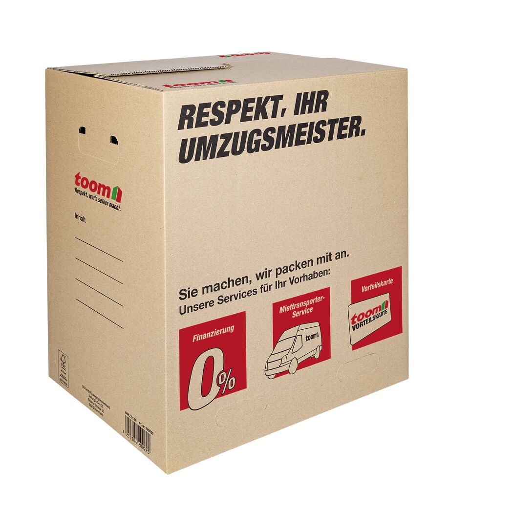 toom Umzugskarton mit Textfeld 80 l